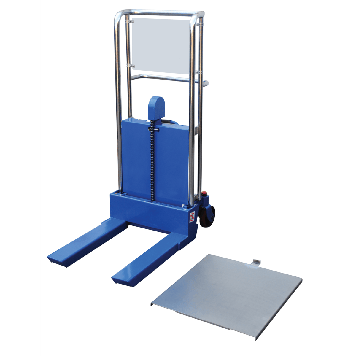 Vestil Steel Portable Foot Pump Hefti-Lift 41 In. x 54 In. 880 Lb. Capacity Blue HYD-5