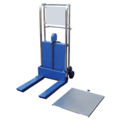 Vestil Steel Portable Foot Pump Hefti-Lift 41 In. x 54 In. 880 Lb. Capacity Blue HYD-5