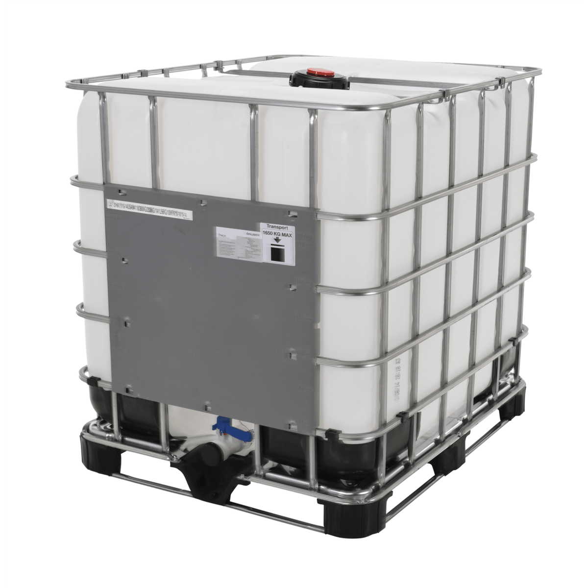 Vestil High Density Polyethylene Intermediate Bulk Container 275 Gallon Capacity White IBC-275