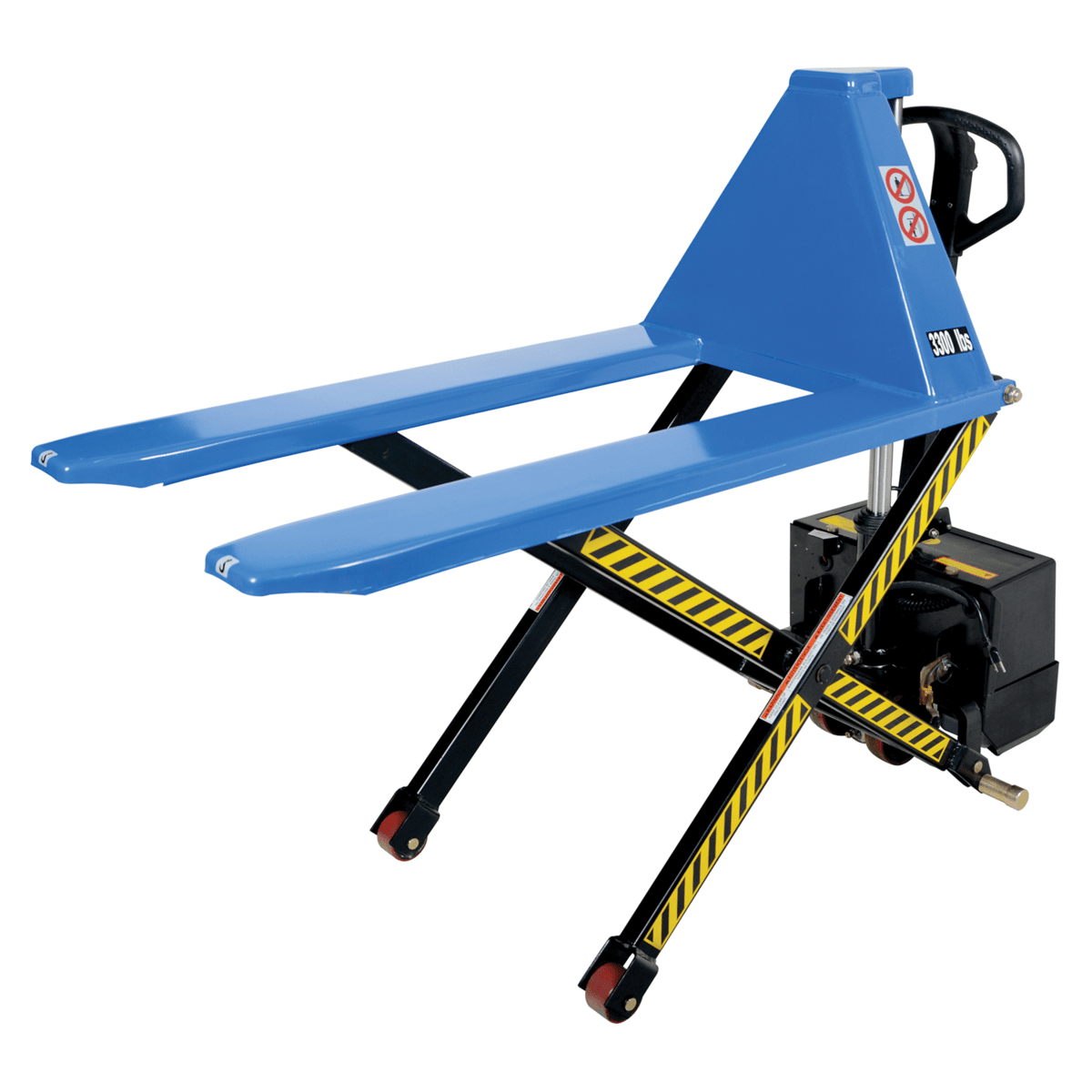 Vestil Steel DC Powered Tote Lift 63 In. x 26-3/4 In. x 46-1/2 In. 3000 Lb. Blue L-270-DC-HD