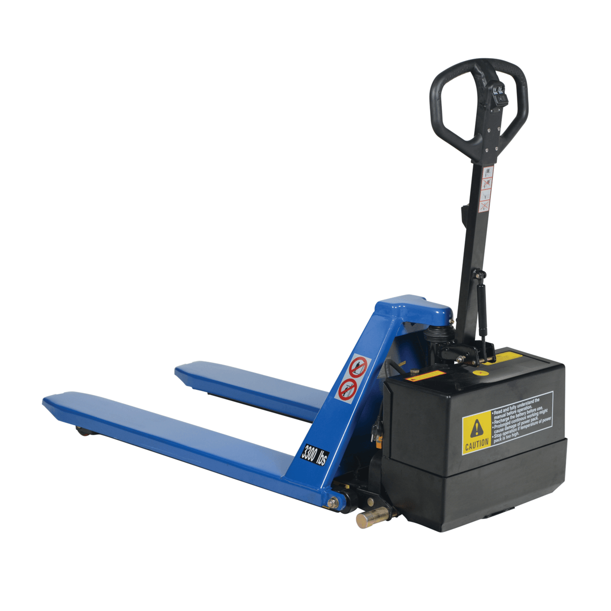 Vestil Steel DC Powered Tote Lift 63 In. x 26-3/4 In. x 46-1/2 In. 3000 Lb. Blue L-270-DC-HD