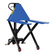 Vestil Steel Hand Pump Tote Lift 58 In. x 27 In. x 50 In. 3000 Lb. Capacity Blue L-270-HD