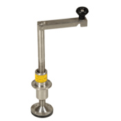 Vestil Stainless Steel Leveling Jack 18 In. 5000 Lb. Capacity Silver LJ-9-SS