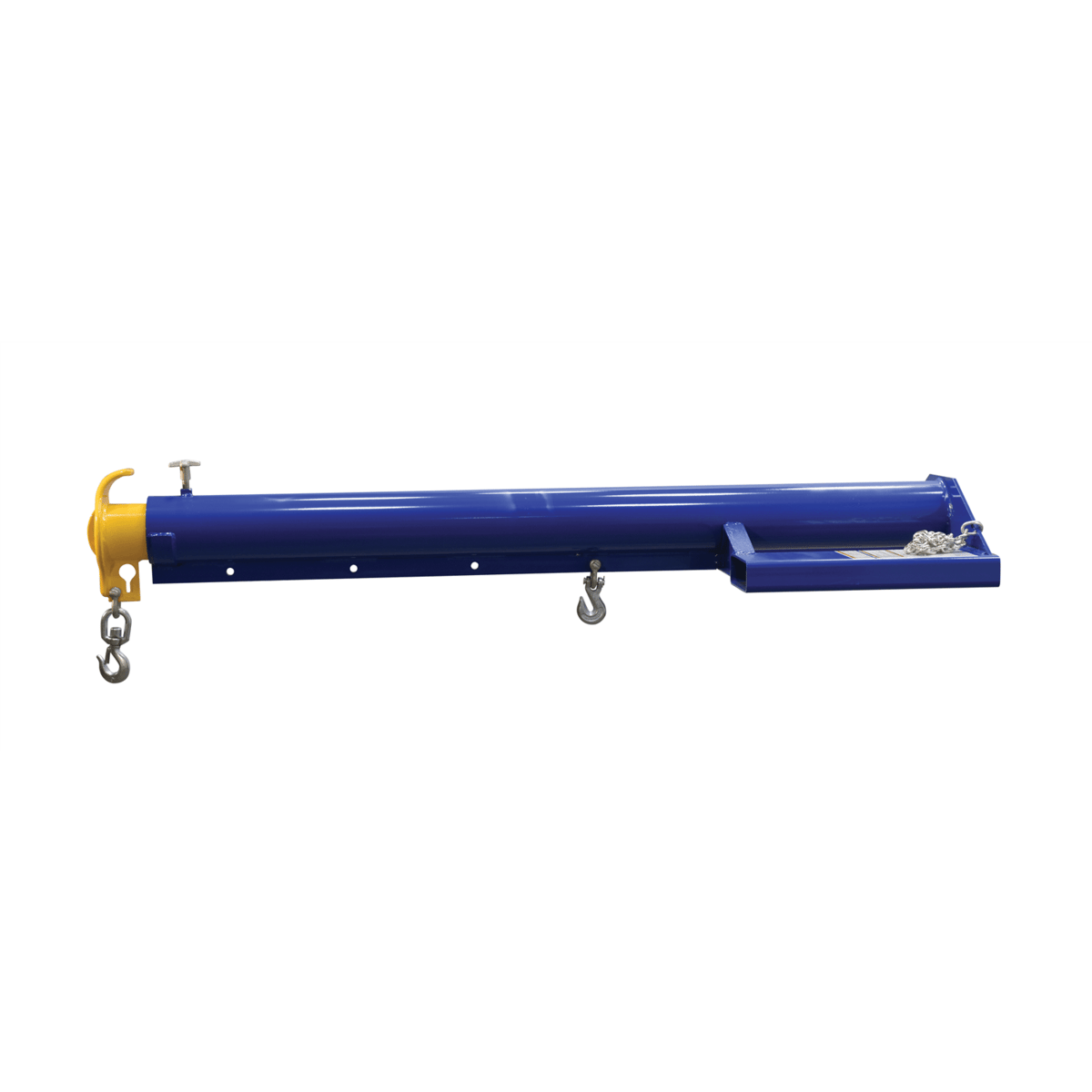Vestil Steel Economy Telescoping Lift Boom 24In Fork Pocket Center 4000Lb Blue/Yellow LM-EBT-4-24