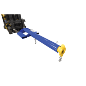 Vestil Steel Economy Telescoping Lift Boom 24 In Fork Pocket Center 6000 Lb Blue/Yellow LM-EBT-6-24