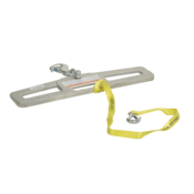 Vestil Steel Fork Truck Hook Plate Swivel 4000 Lb. Capacity Silver LM-HP4-S