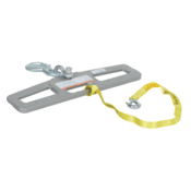 Vestil Steel Fork Truck Hook Plate Swivel 6000 Lb. Capacity Silver LM-HP6-S