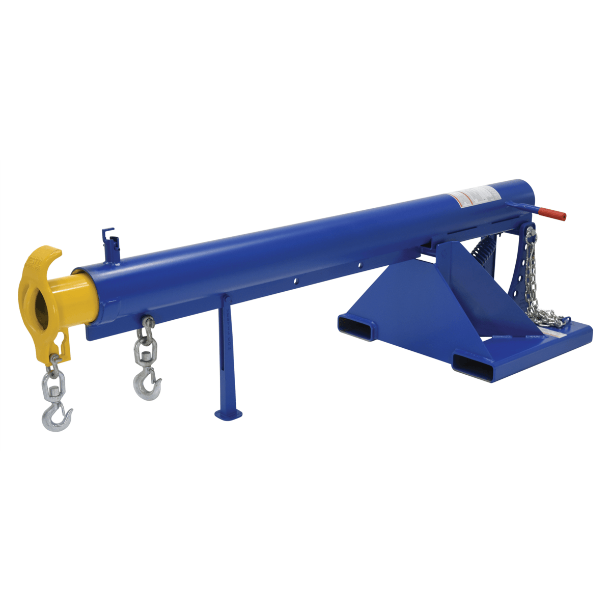 Vestil Steel Orbit Telescoping Lift Boom 24 In Fork Pocket Center 6000 Lb Capacity Blue LM-OBT-6-24