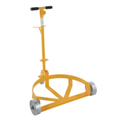 Vestil Steel LowProfileDrumDolly w/Casters 45Inx45Inx39In 21-5/8Inx31-5/8Inx37-5/8In 1200Lb LO-DC-CI