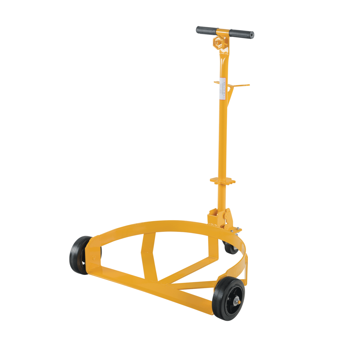Vestil Low DrumDolly w/MoldOn RubberCasters 45In x 45In x 39In 21-5/8In x 31-5/8In x 37-5/8In 1200Lb