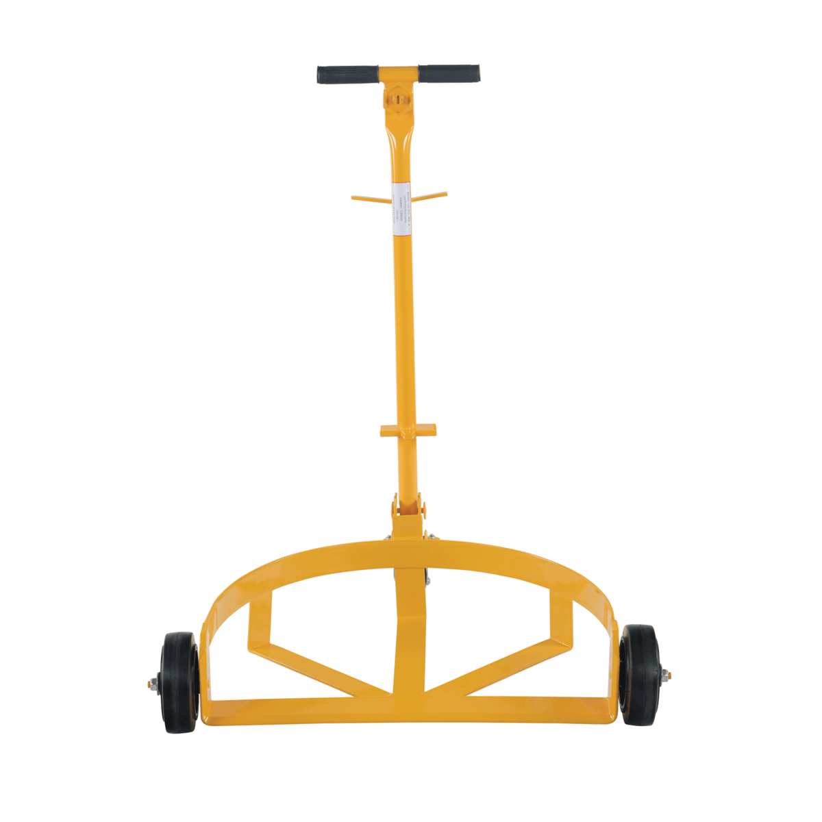 Vestil Low DrumDolly w/MoldOn RubberCasters 45In x 45In x 39In 21-5/8In x 31-5/8In x 37-5/8In 1200Lb