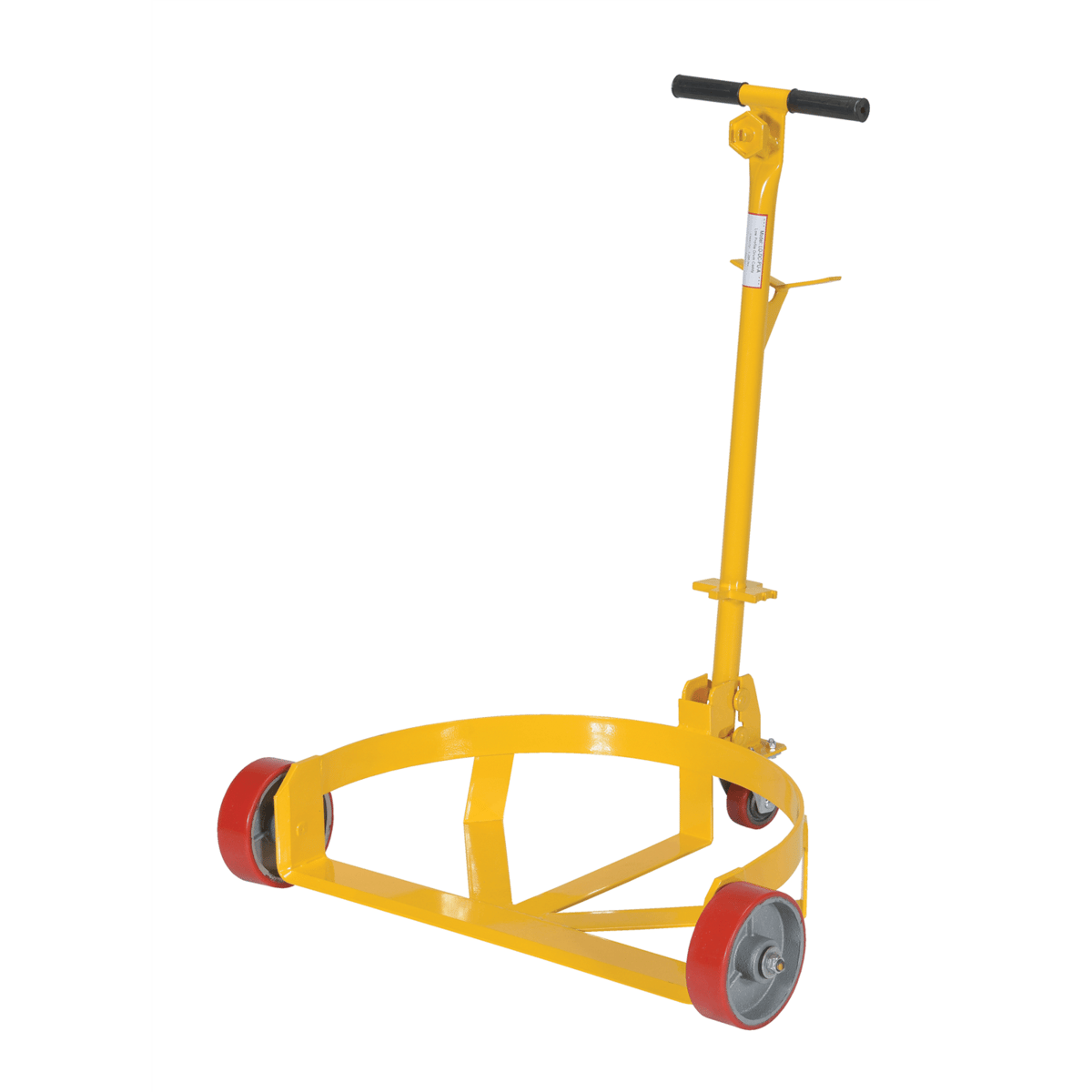 Vestil Low Prof. DrumDolly w/PolySteelCasters 45Inx45Inx39In 21-5/8In x 31-5/8In x 37-5/8In 1200Lb