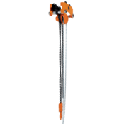 Vestil Steel Low Headroom Chain Hoist Push Trolley 17 In x 12-1/2 In x 15 In 6000 Lb. Orange LOW-6P
