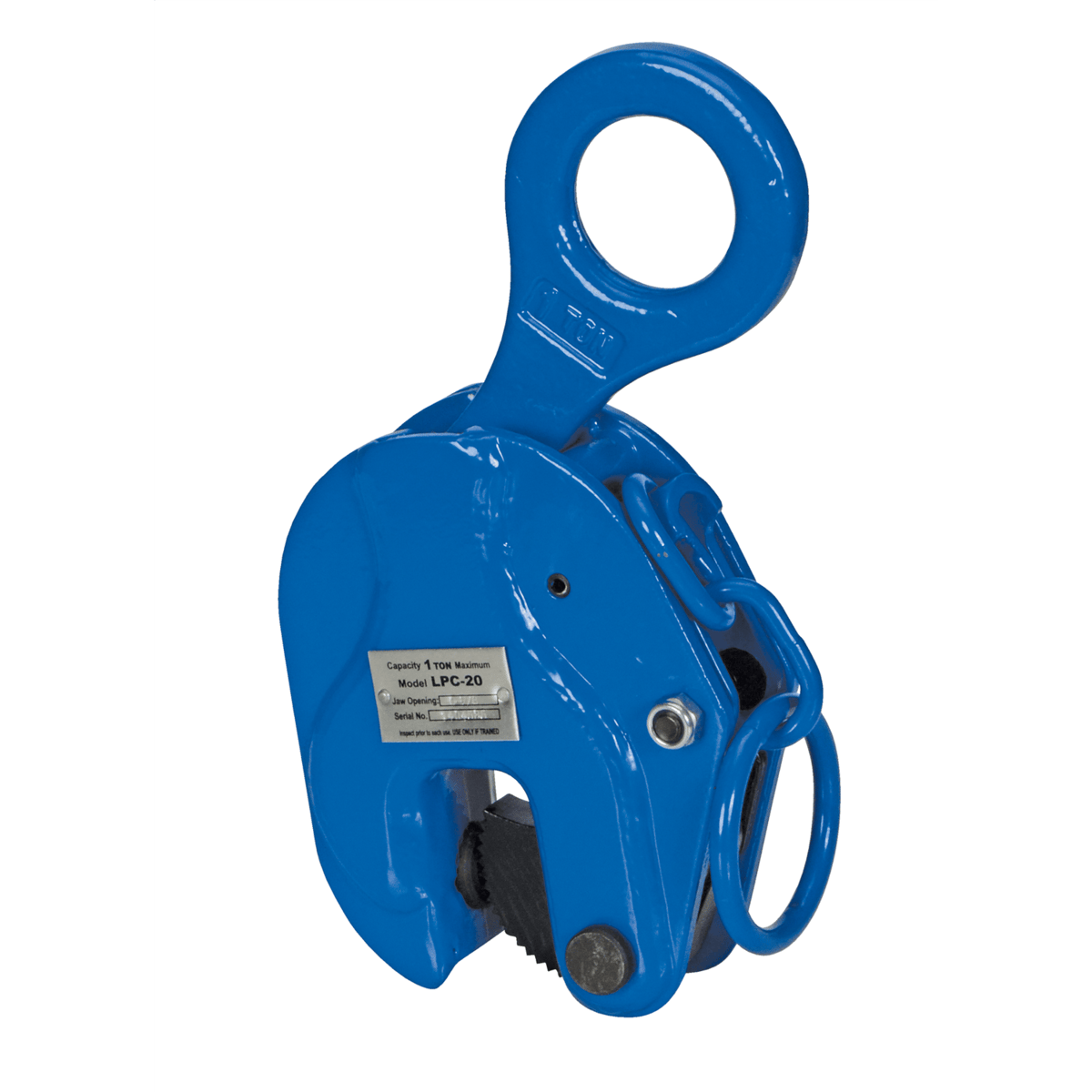 Vestil Steel Vertical Positive Locking Plate Clamp 10 In. x 3 In. x 5 In. 2000 Lb. Blue LPC-20