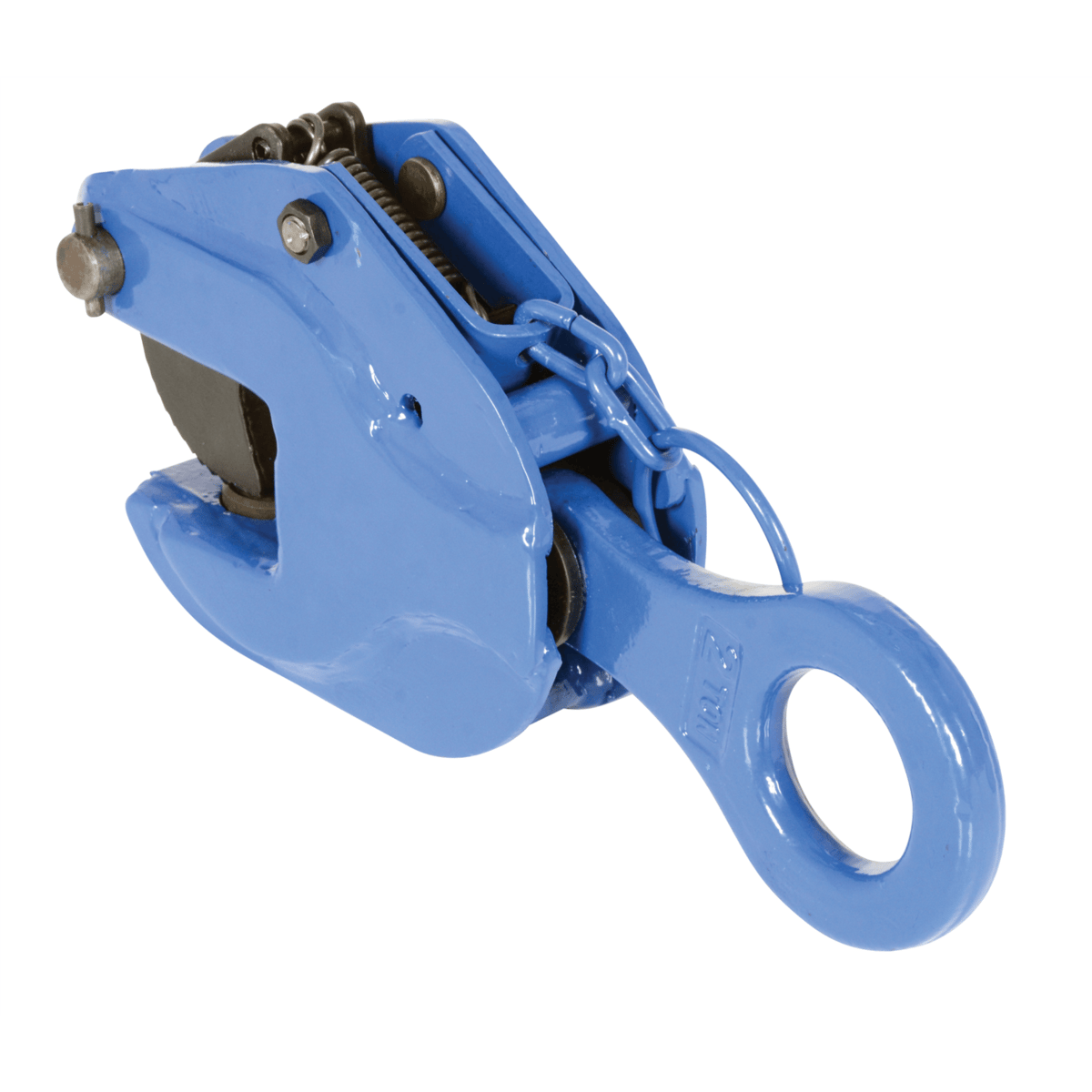 Vestil Steel Vertical Positive Locking Plate Clamp 12 In x 3-1/2 In x 7-1/2 In 4000 Lb. Blue LPC-40