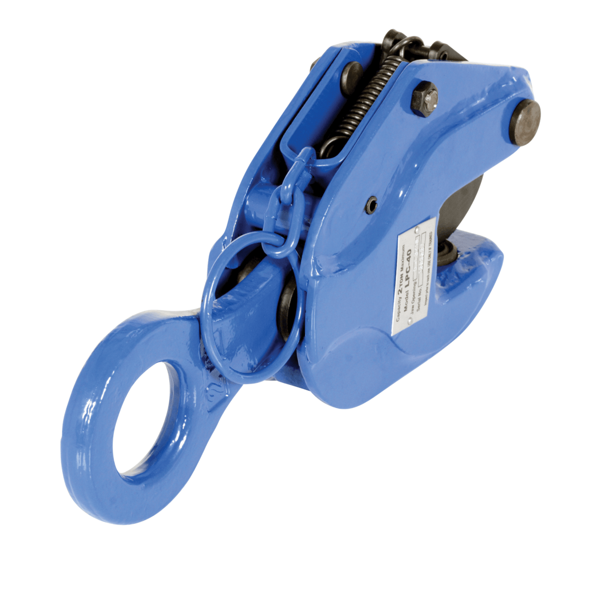 Vestil Steel Vertical Positive Locking Plate Clamp 12 In x 3-1/2 In x 7-1/2 In 4000 Lb. Blue LPC-40