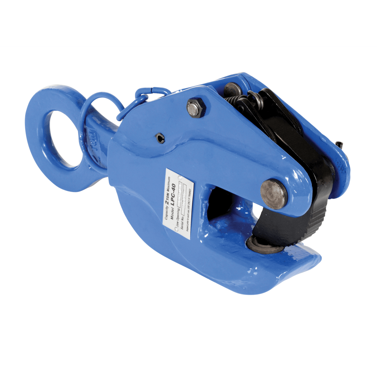 Vestil Steel Vertical Positive Locking Plate Clamp 12 In x 3-1/2 In x 7-1/2 In 4000 Lb. Blue LPC-40