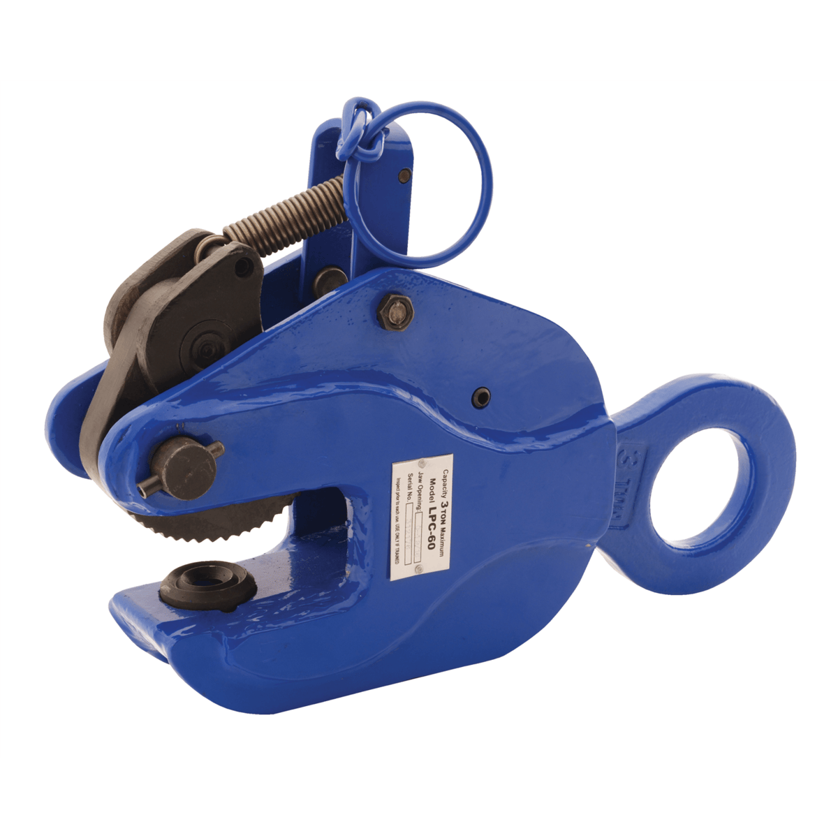 Vestil Steel Vertical Positive Locking Plate Clamp 15 In. x 4 In. x 8 In. 6000 Lb. Blue LPC-60