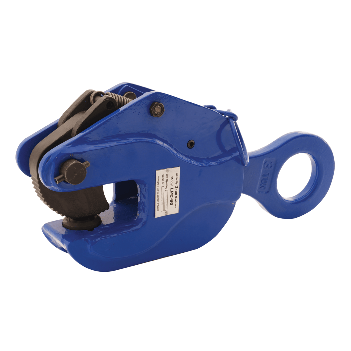 Vestil Steel Vertical Positive Locking Plate Clamp 15 In. x 4 In. x 8 In. 6000 Lb. Blue LPC-60