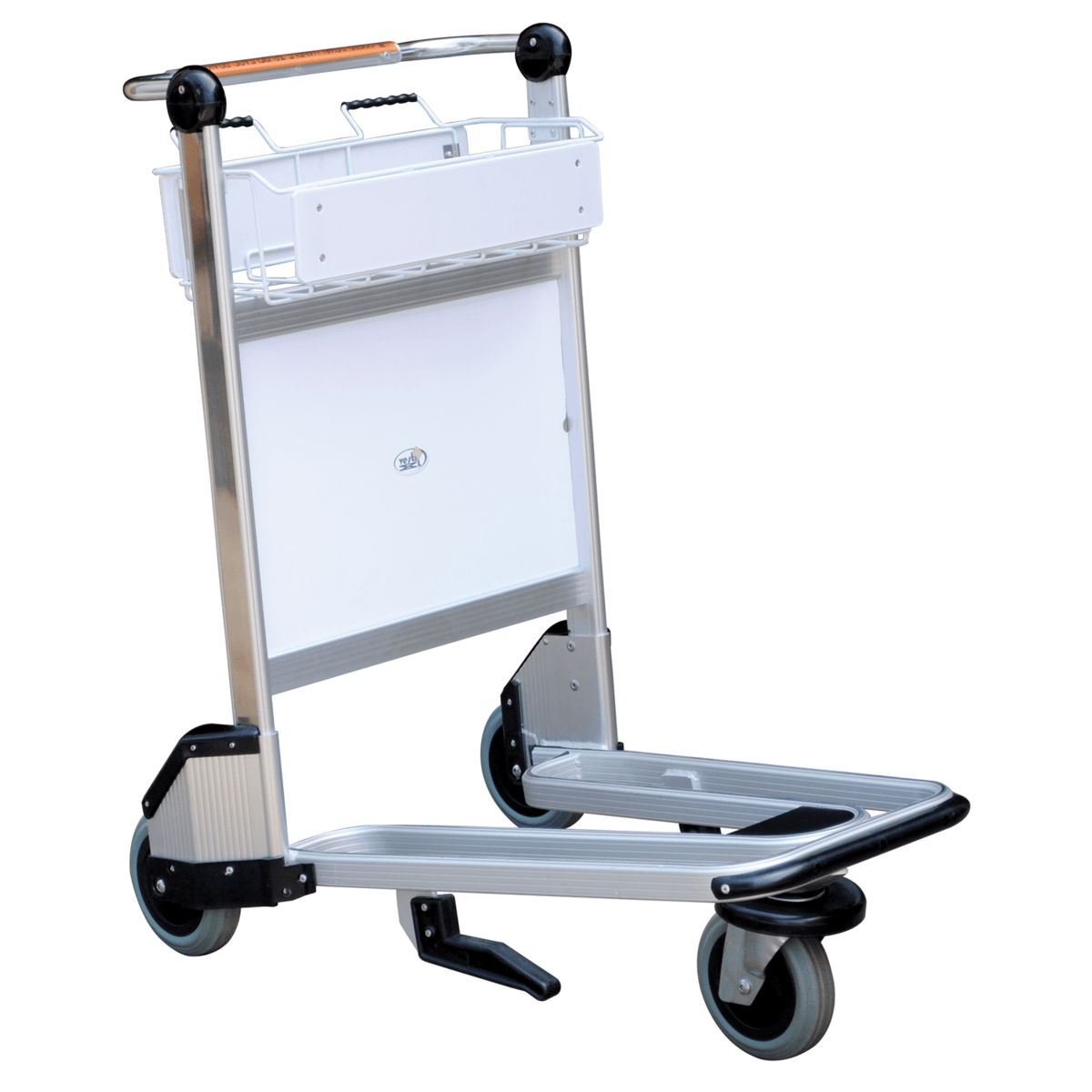 Vestil Aluminum Nestable Multi-Use Cart with Brakes 39-1/2In x 26-1/2In x 39In 550 Lb. Silver LUG-B