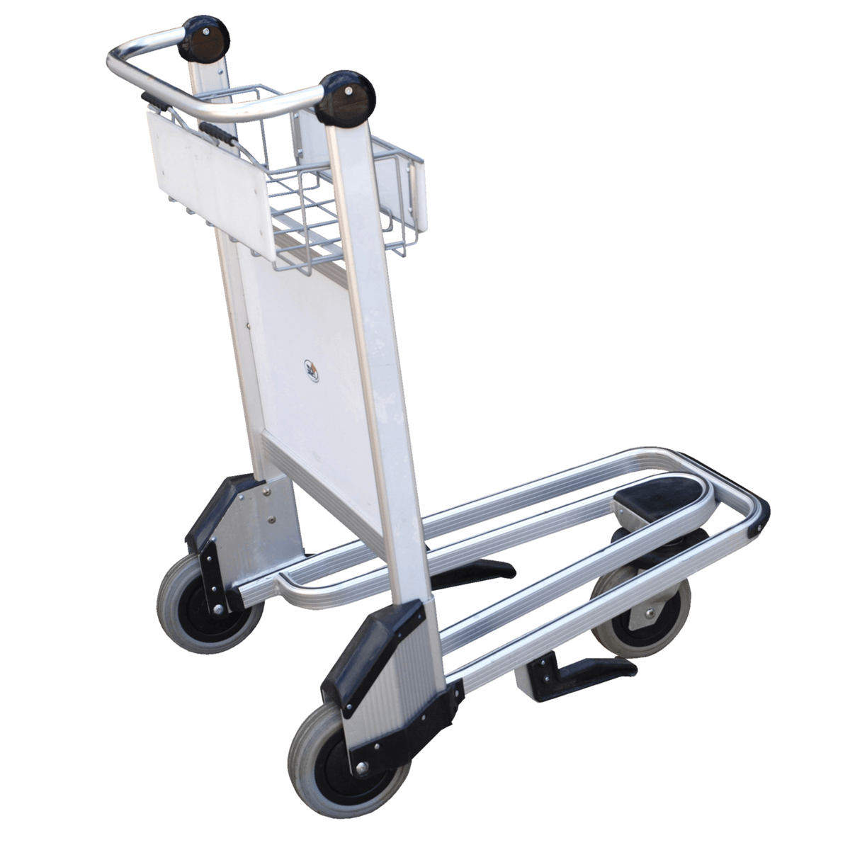 Vestil Aluminum Nestable Multi-Use Cart with Brakes 39-1/2In x 26-1/2In x 39In 550 Lb. Silver LUG-B