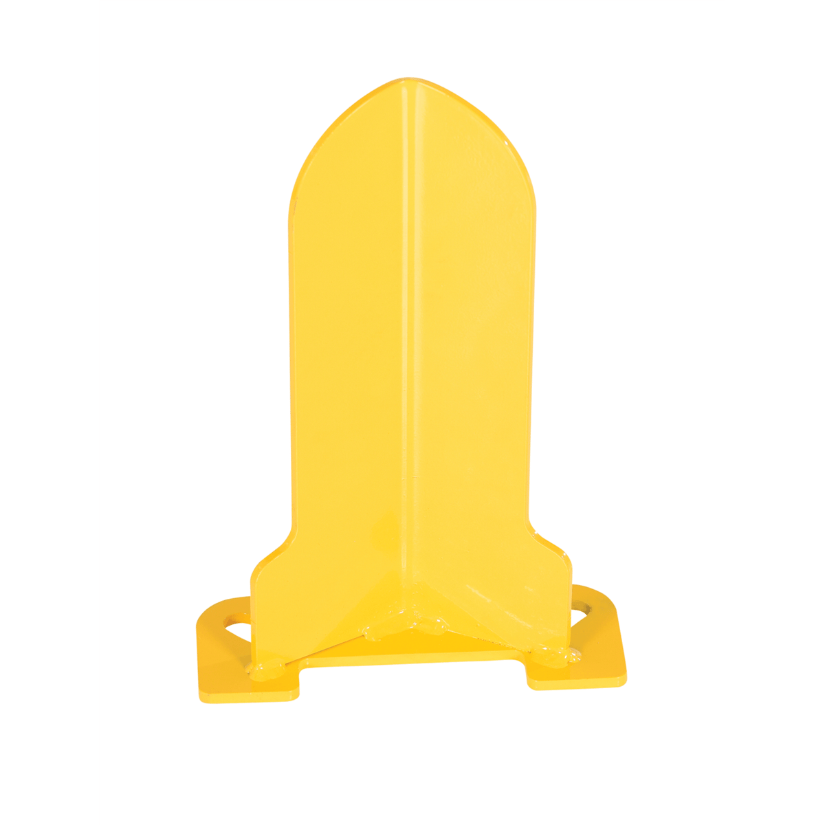 Vestil Steel Low Profile Rack Guard 3 In. x 8 In. x 11-7/8 In. Yellow NPG4-12