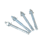 Vestil Steel Concrete Sleeve Anchor Bolts 4 Pack 1/2 In. x 5 In. Silver AS-125-4PK