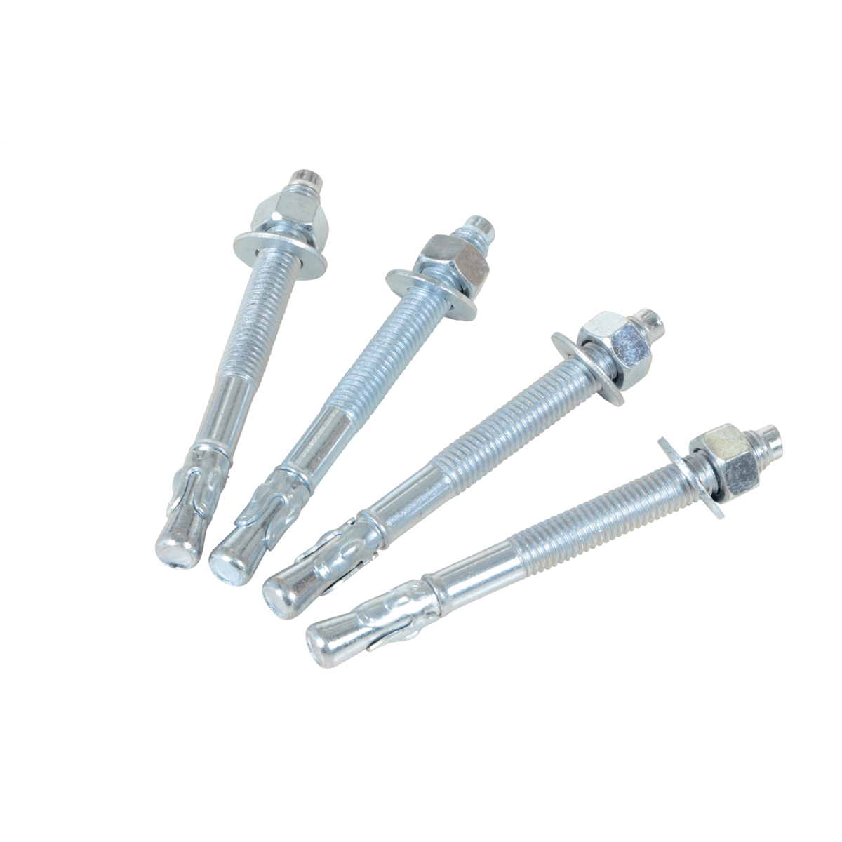 Vestil Steel Concrete Sleeve Anchor Bolts 4 Pack 1/2 In. x 5 In. Silver AS-125-4PK