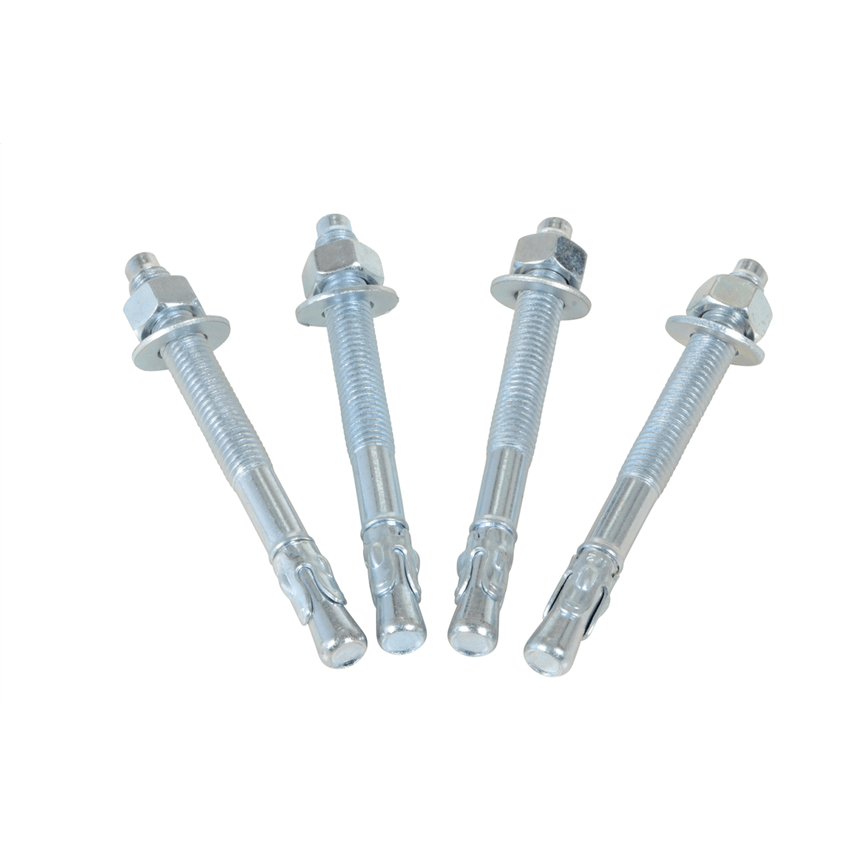 Vestil Steel Concrete Sleeve Anchor Bolts 4 Pack 1/2 In. x 5 In. Silver AS-125-4PK