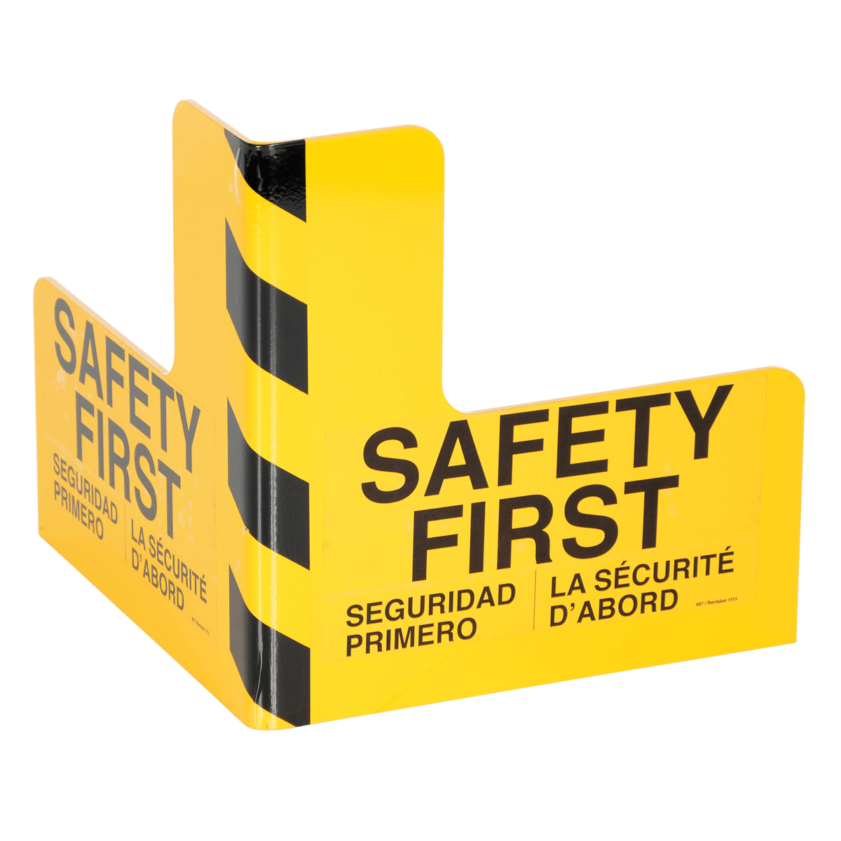 Vestil Steel Corner Guard 16 In. x 16 In. x 16 In. Yellow PCG-16