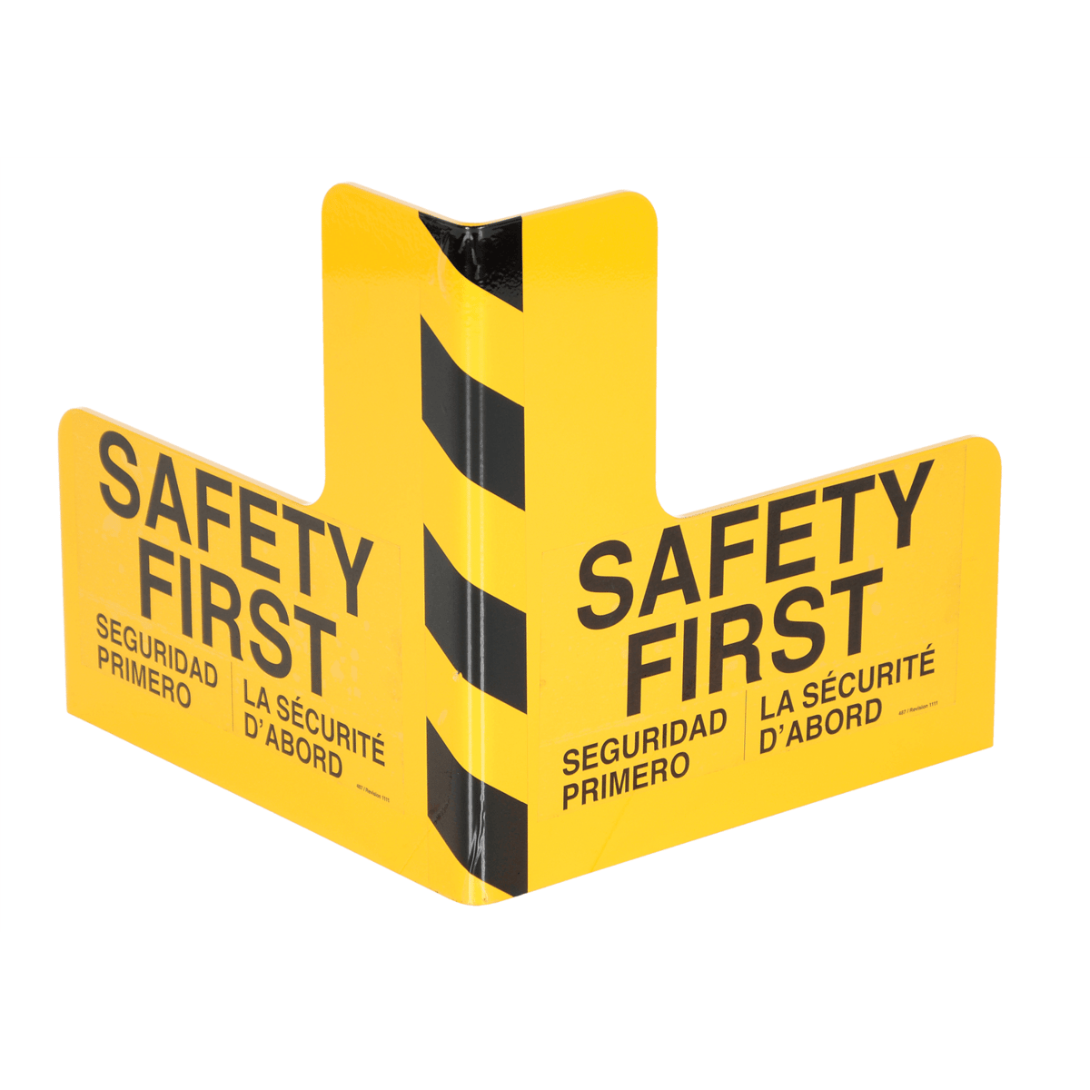 Vestil Steel Corner Guard 16 In. x 16 In. x 16 In. Yellow PCG-16