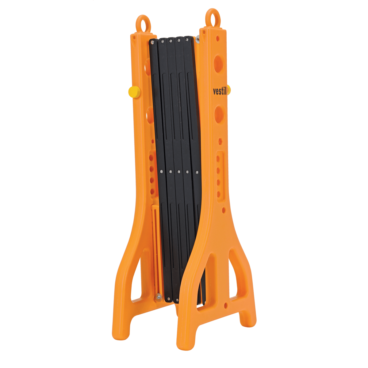 Vestil Plastic Expand-A-Gate 15 In. x 11-1/2 In. x 38 In. Yellow PEXGATE-30