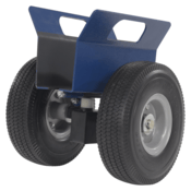 Vestil Steel HD Adj. Panel Dolly 10x2-1/2In Foam Filled Casters 12Inx12-13/16Inx13-1/4In 500Lb Blue