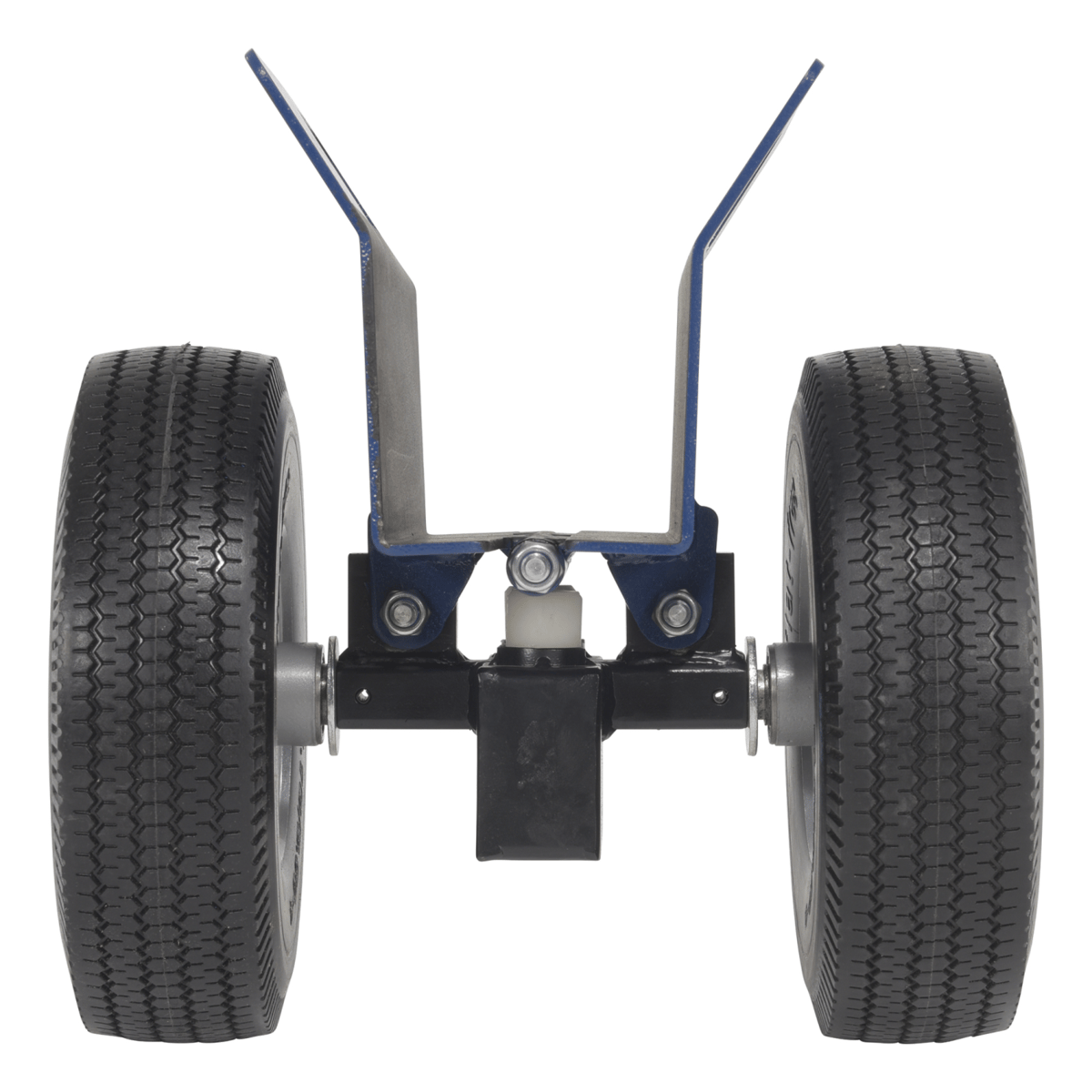 Vestil Steel HD Adj. Panel Dolly 10x2-1/2In Foam Filled Casters 12Inx12-13/16Inx13-1/4In 500Lb Blue