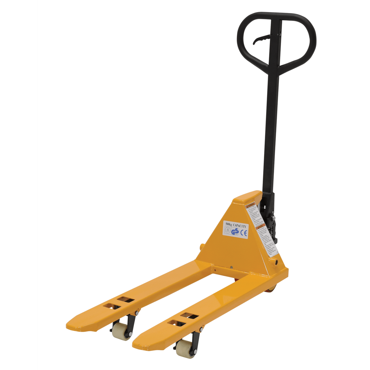 Vestil Steel Mini Hand Pallet Truck 45 In. x 15 In. x 45 In. 1100 Lb. Capacity Yellow PM1-1532-MINI