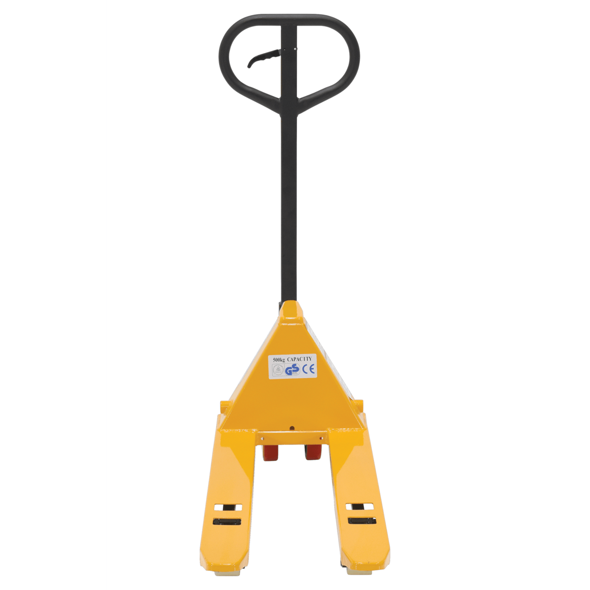 Vestil Steel Mini Hand Pallet Truck 45 In. x 15 In. x 45 In. 1100 Lb. Capacity Yellow PM1-1532-MINI