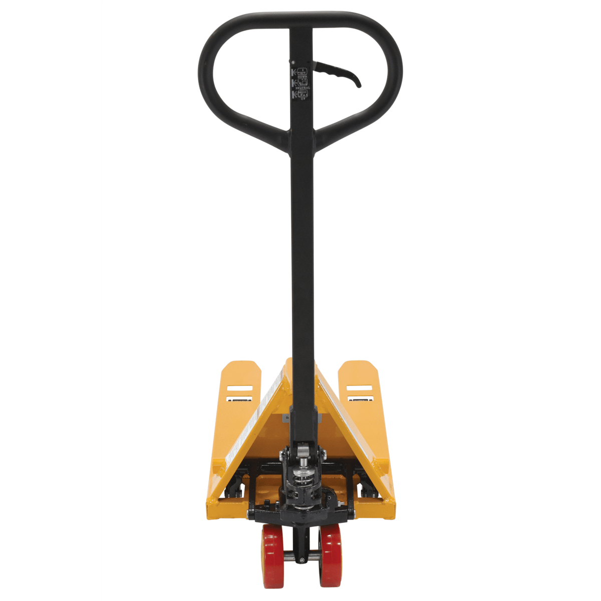 Vestil Steel Mini Hand Pallet Truck 45 In. x 15 In. x 45 In. 1100 Lb. Capacity Yellow PM1-1532-MINI