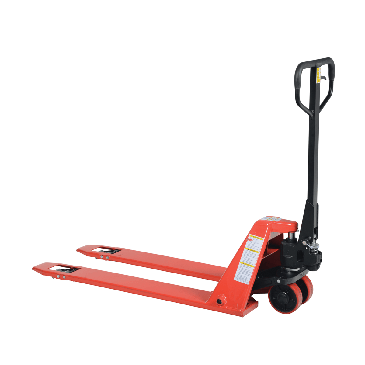 Vestil Steel Super Low Pallet Truck 60 In. x 21 In. x 48 In. 2200 Lb. Capacity Red PM2-2044-SLP