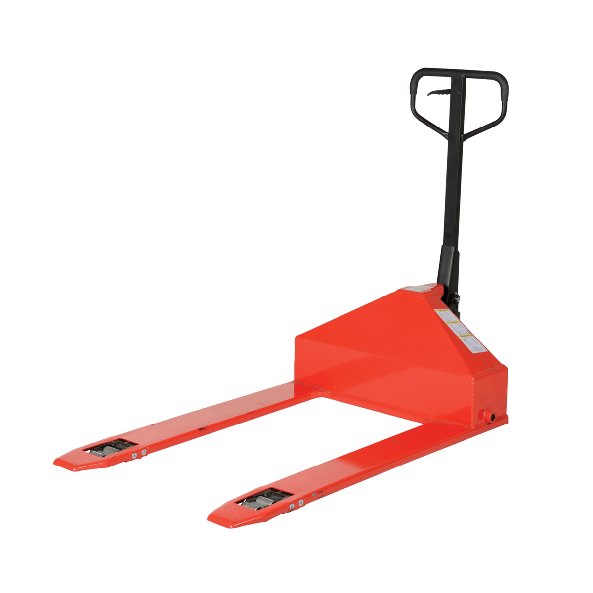 Vestil Steel Super Low Pallet Truck 63-1/2 In. x 33 In. x 48 In. 2200 Lb. Capacity Red PM2-3344-SLP