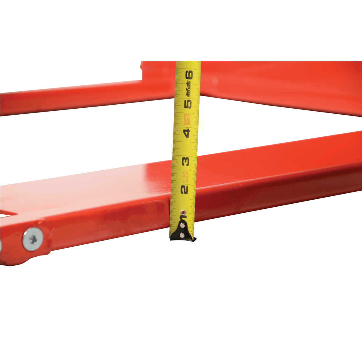 Vestil Steel Super Low Pallet Truck 63-1/2 In. x 33 In. x 48 In. 2200 Lb. Capacity Red PM2-3344-SLP