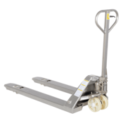 Vestil 304 Stainless Steel Frame Pallet Truck 61 In. x 27 In. x 48 In. 5500 Lb. Silver PM5-2748-SFF