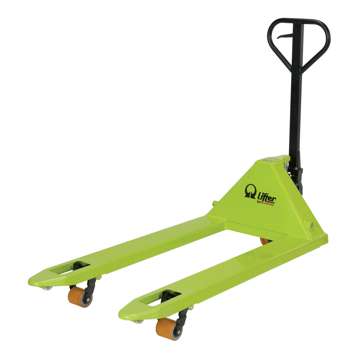 Vestil Steel Pramac Mini Hand Pallet Truck w/PUWheel 72Inx28-11/16Inx56In 5500LbGrn/Blk PMC-PM5-2748