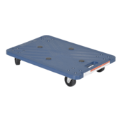 Vestil Polyethylene Dolly 24 In. x 16 In. x 4-7/16 In. 220 Lb. Capacity Blue POS-1624