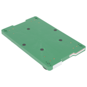 Vestil Polyethylene Dolly 30 In. x 18 In. x 6-5/16 In. 500 Lb. Capacity Green POS-1830