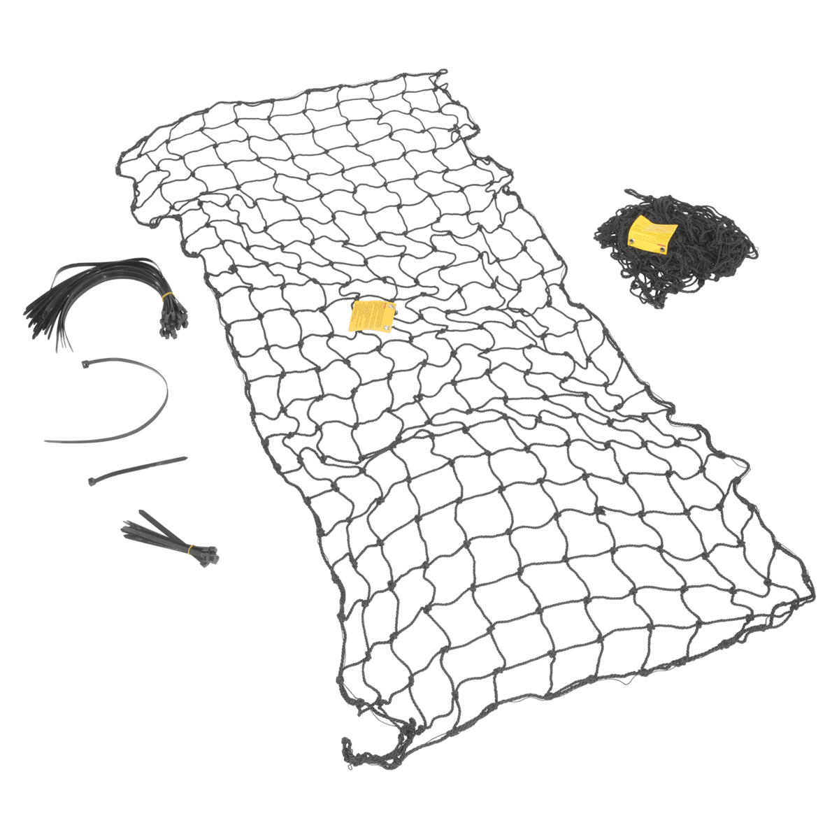 Vestil Nylon Pallet Rack Netting 2 Nets 99 In. x 3/16 In. x 96 In. 2500 Lb. Capacity Blk PRN-99-8