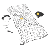 Vestil Nylon Pallet Rack Netting 2 Nets 99 In. x 3/16 In. x 96 In. 2500 Lb. Capacity Blk PRN-99-8