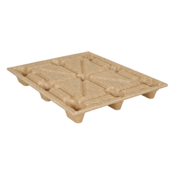 Vestil Recycled Nestable WoodPallet 40-1/4In x 48-1/4In x 5-11/16In 2000Lb Dyn.CapacityBrwn PWP-4840