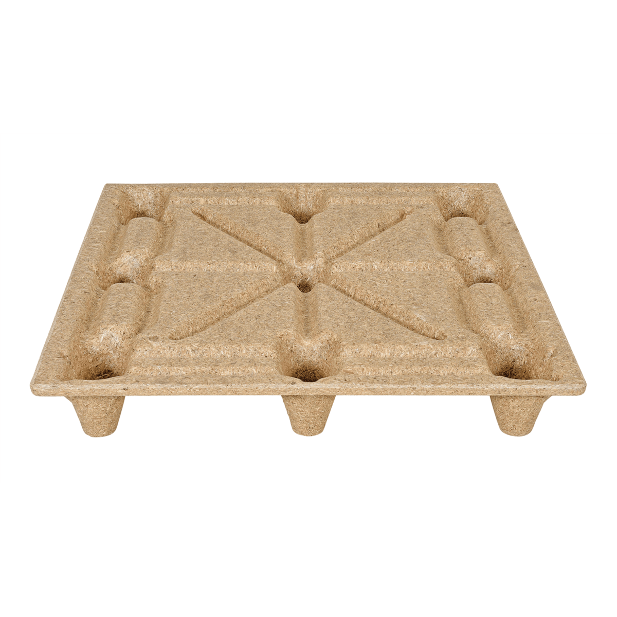 Vestil Recycled Nestable WoodPallet 40-1/4In x 48-1/4In x 5-11/16In 2000Lb Dyn.CapacityBrwn PWP-4840