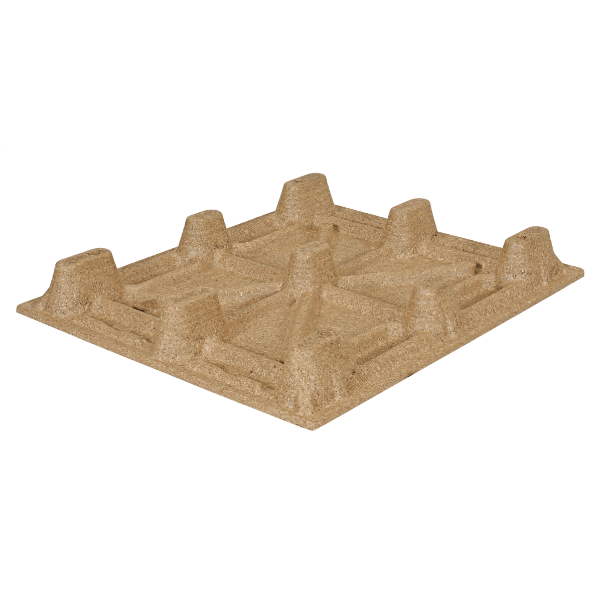 Vestil Recycled Nestable WoodPallet 40-1/4In x 48-1/4In x 5-11/16In 2000Lb Dyn.CapacityBrwn PWP-4840