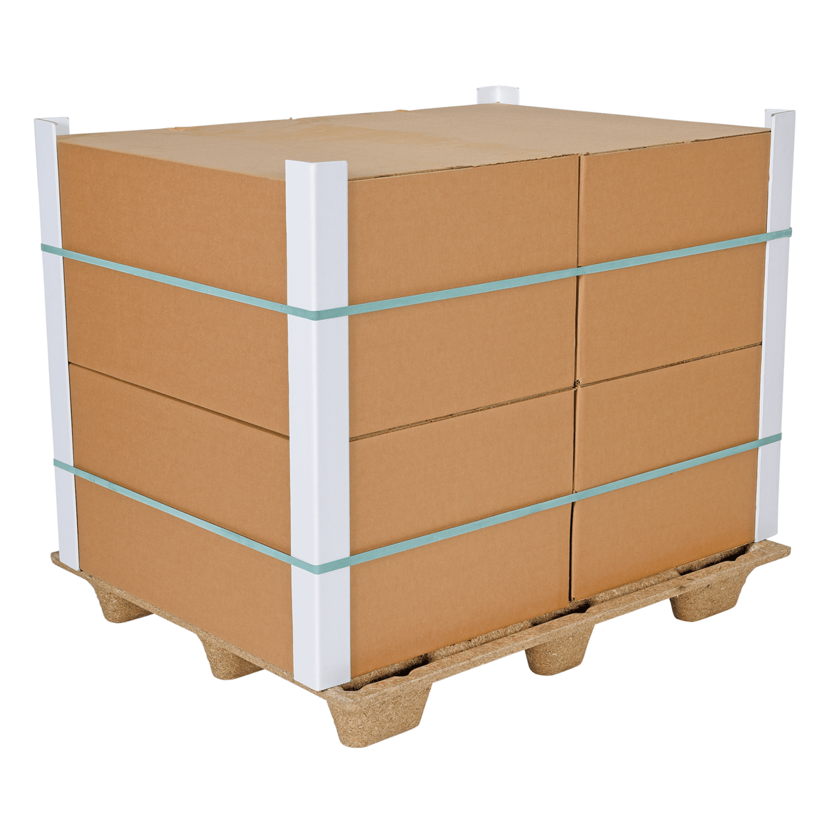Vestil Recycled Nestable WoodPallet 40-1/4In x 48-1/4In x 5-11/16In 2000Lb Dyn.CapacityBrwn PWP-4840